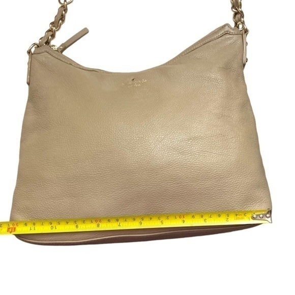 Kate spade taupe gray leather hobo bag - Picture 2 of 14